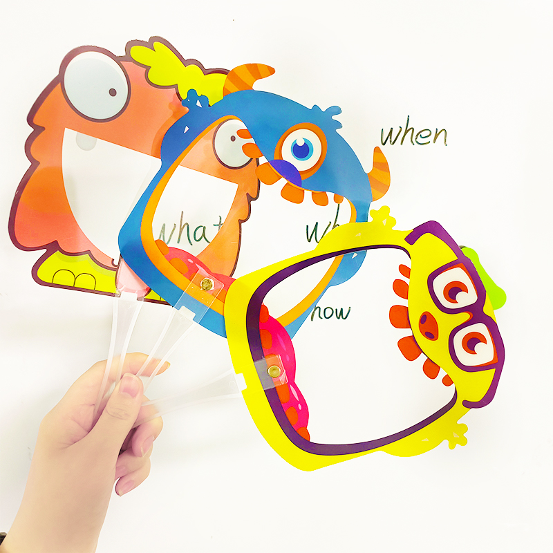 Board Game Monster - 3 adet/takım karikatür kelime Swatter sınıf