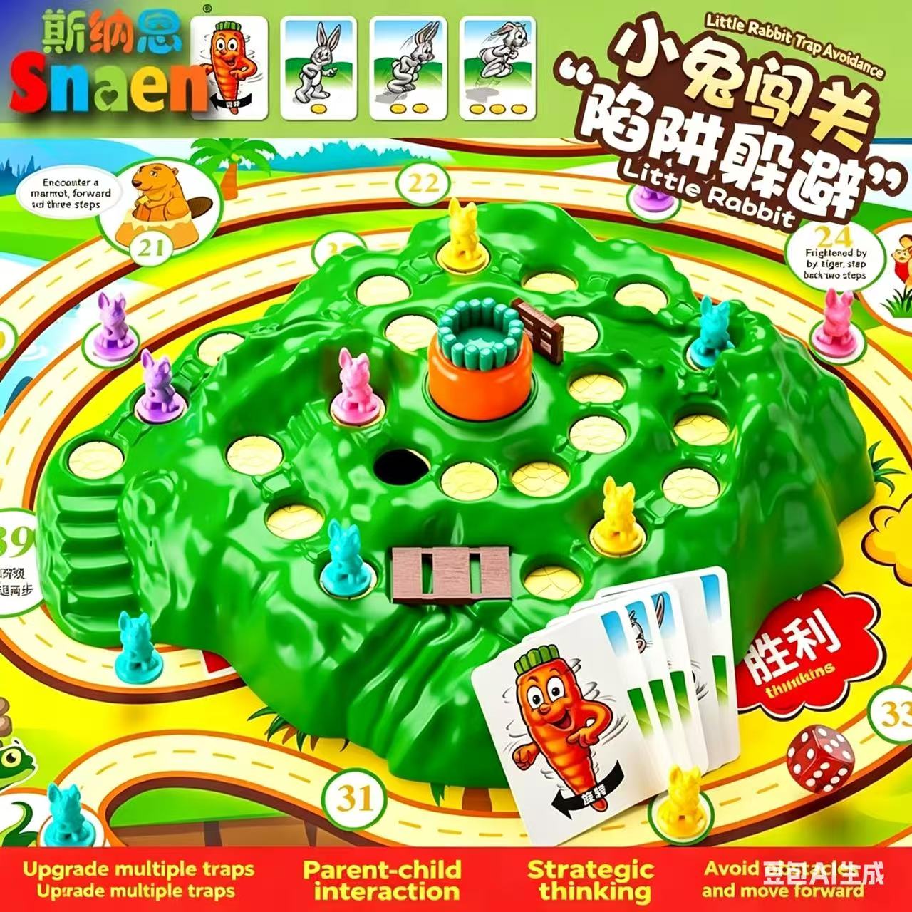 Board Game Land - Sıcak Fırsat Eğlenceli Oyuncak Tavşan Tuzağı