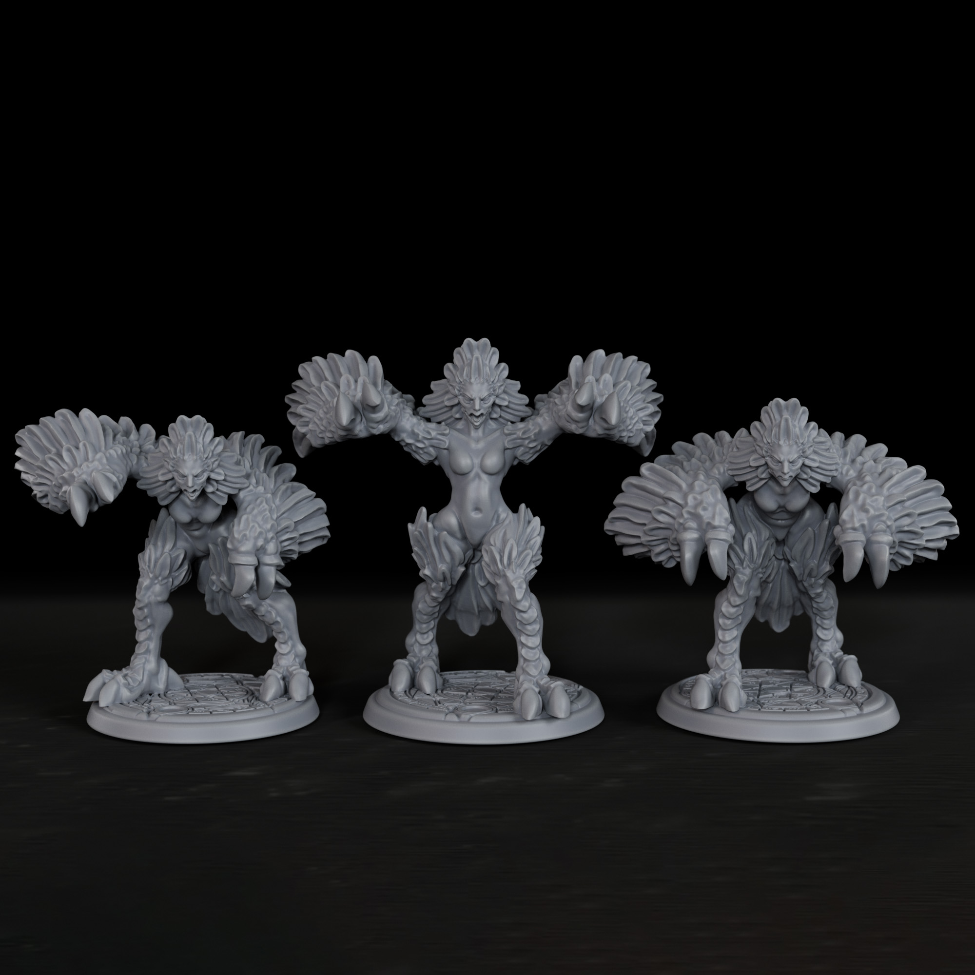 Board Game Live - RPG Harpies Minyatür Figürü - Noel