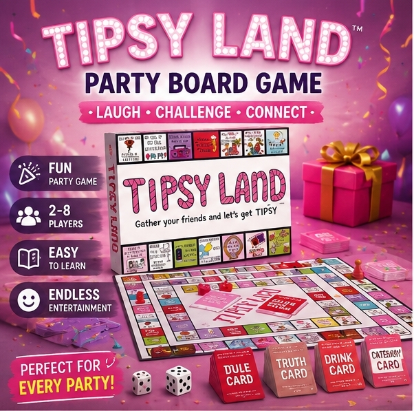 Board Game Land - Tipsy Land Parti Hediyesi: Arkadaşlar İçin