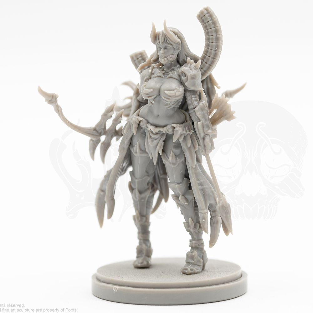 Board Game Monster - 38mm Tyrant Slayer Scarlet, kadın savaşçı,