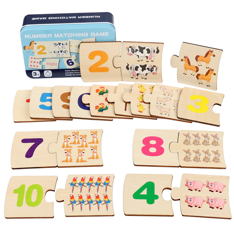 Board Game Word - Çocuklar İçin Demir Kutu Numaralı Aydınlatıcı