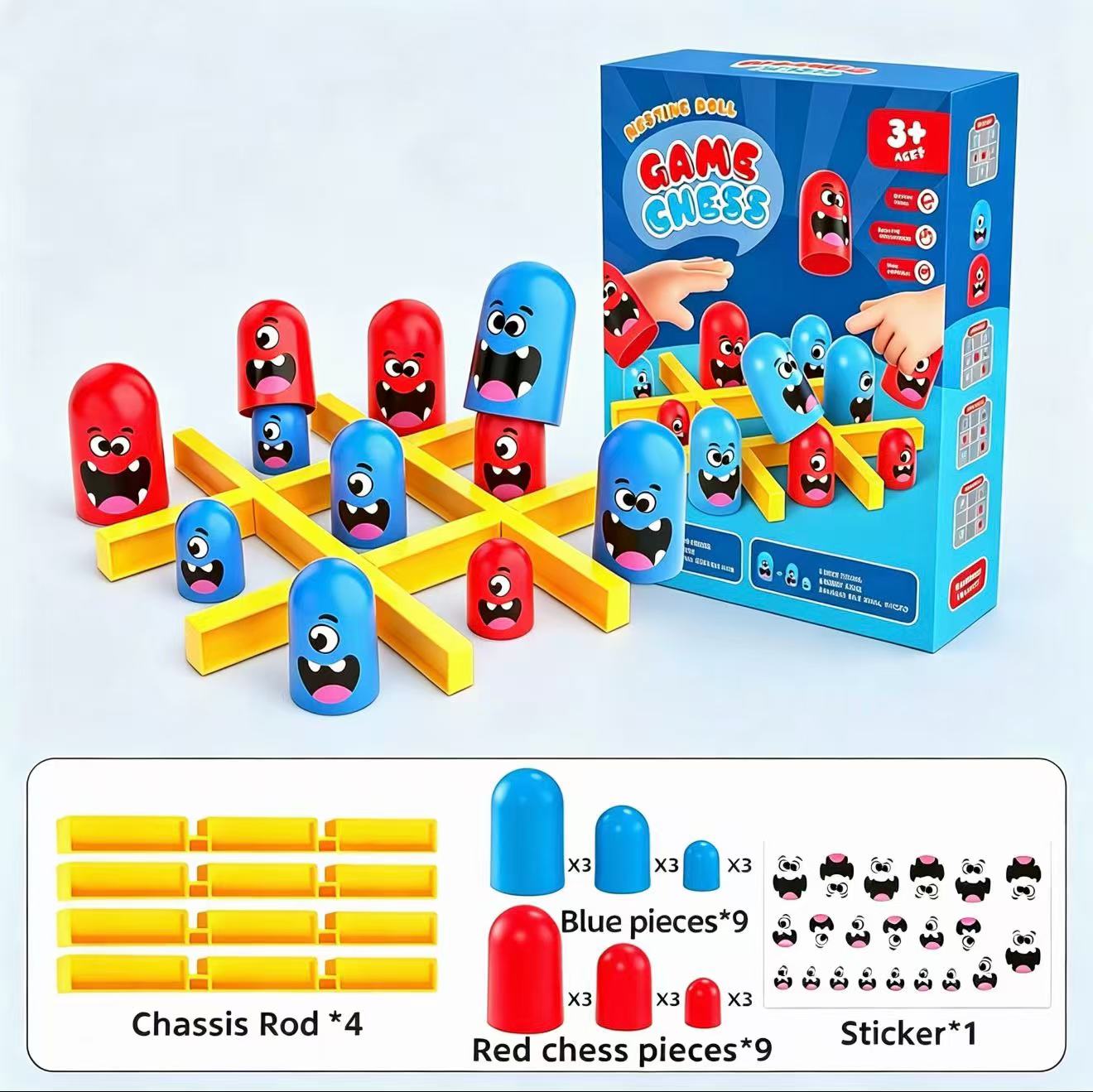 Board Game Live - Tic-Tac-Toe Yemek Yiyen ve Boyutlandırılan İstifleme