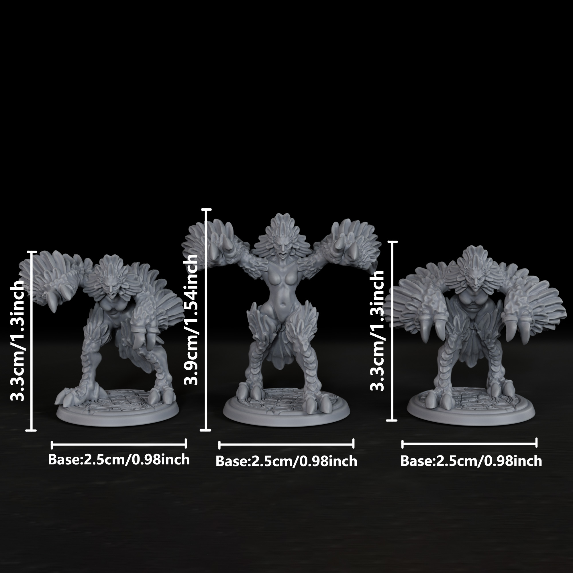 RPG Harpies Minyatür Figürü -  - Board Game Live incelemesi ve fiyatı
