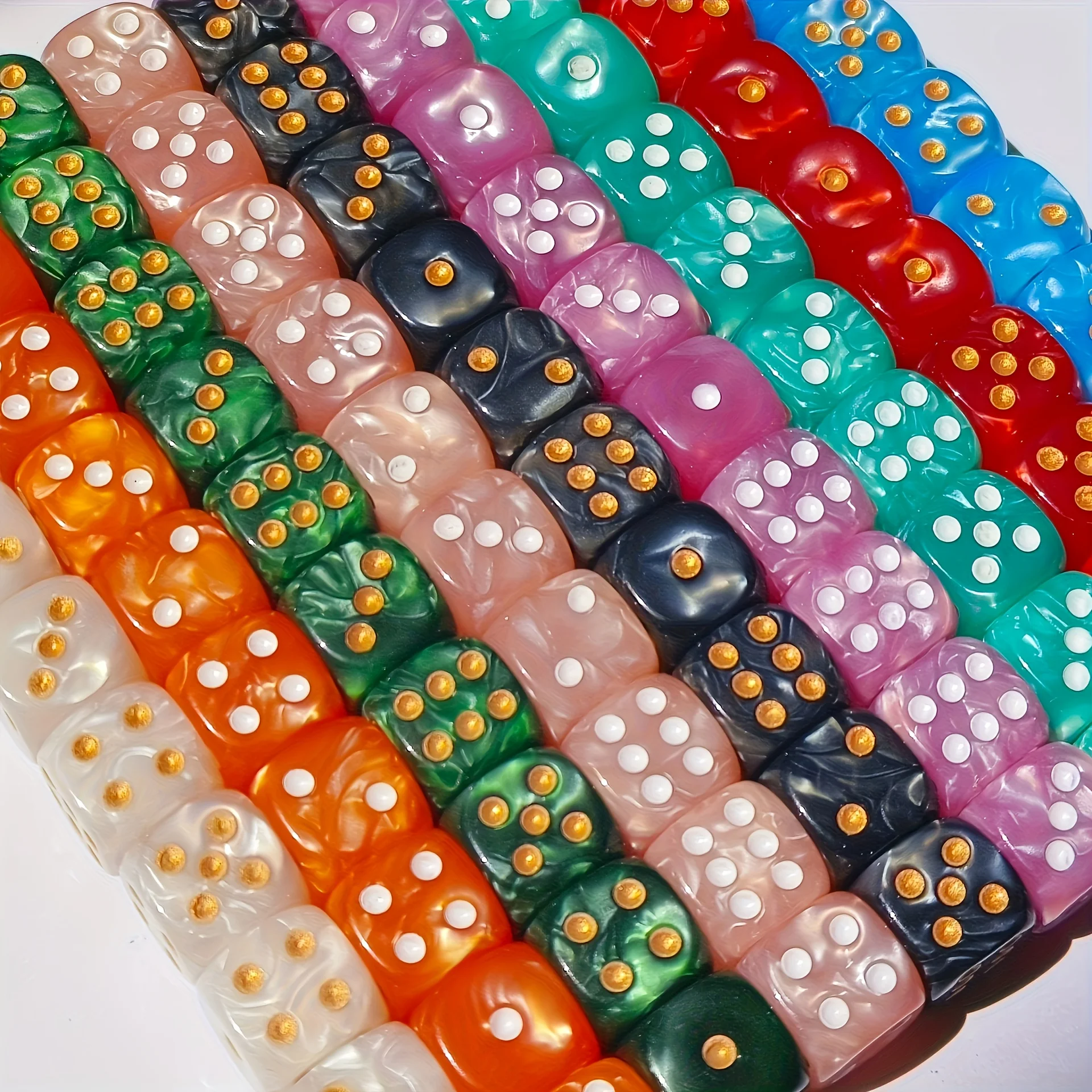 10 Adet 12mm İnci Desenli D6 Z - Board Game Live incelemesi ve fiyatı