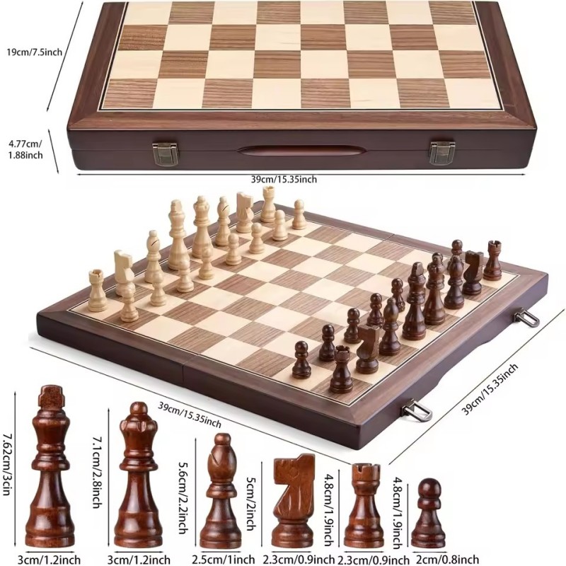 Ahşap Manyetik Satranç Seti Ye - Magnetic Travel Chess incelemesi ve fiyatı